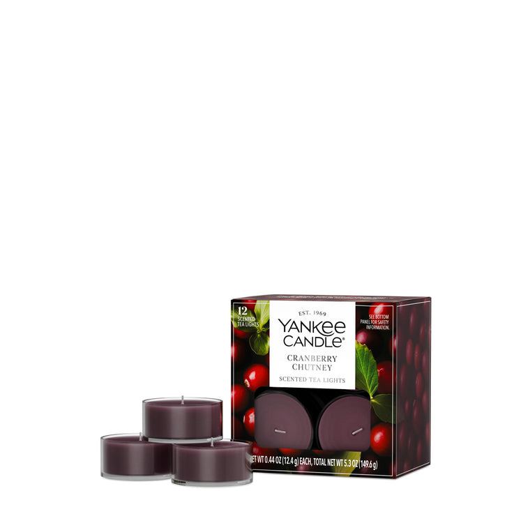 Cranberry Chutney Scented Tea Light Candles H7