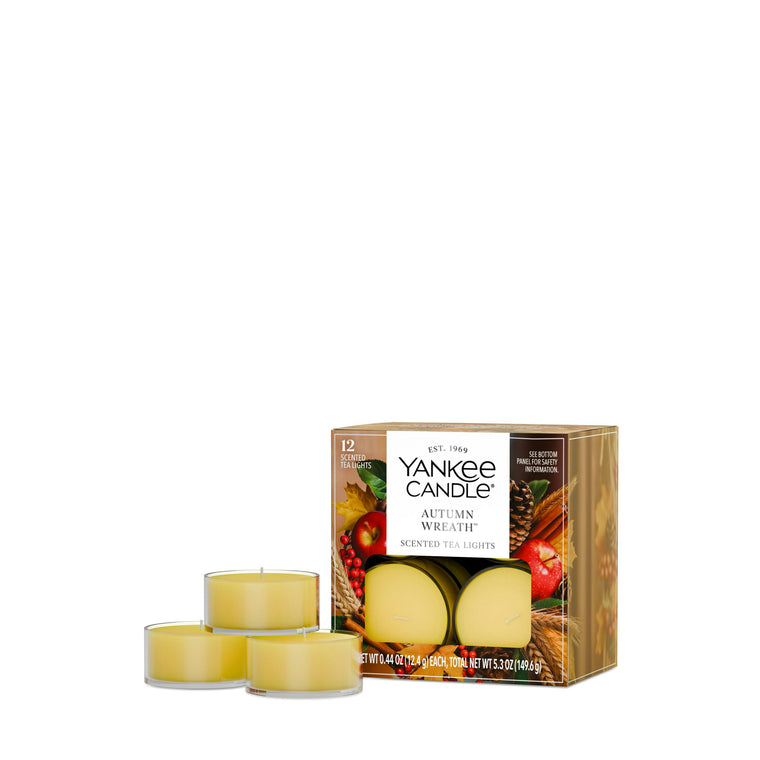Autumn Wreath™ Scented Tea Light Candles X0