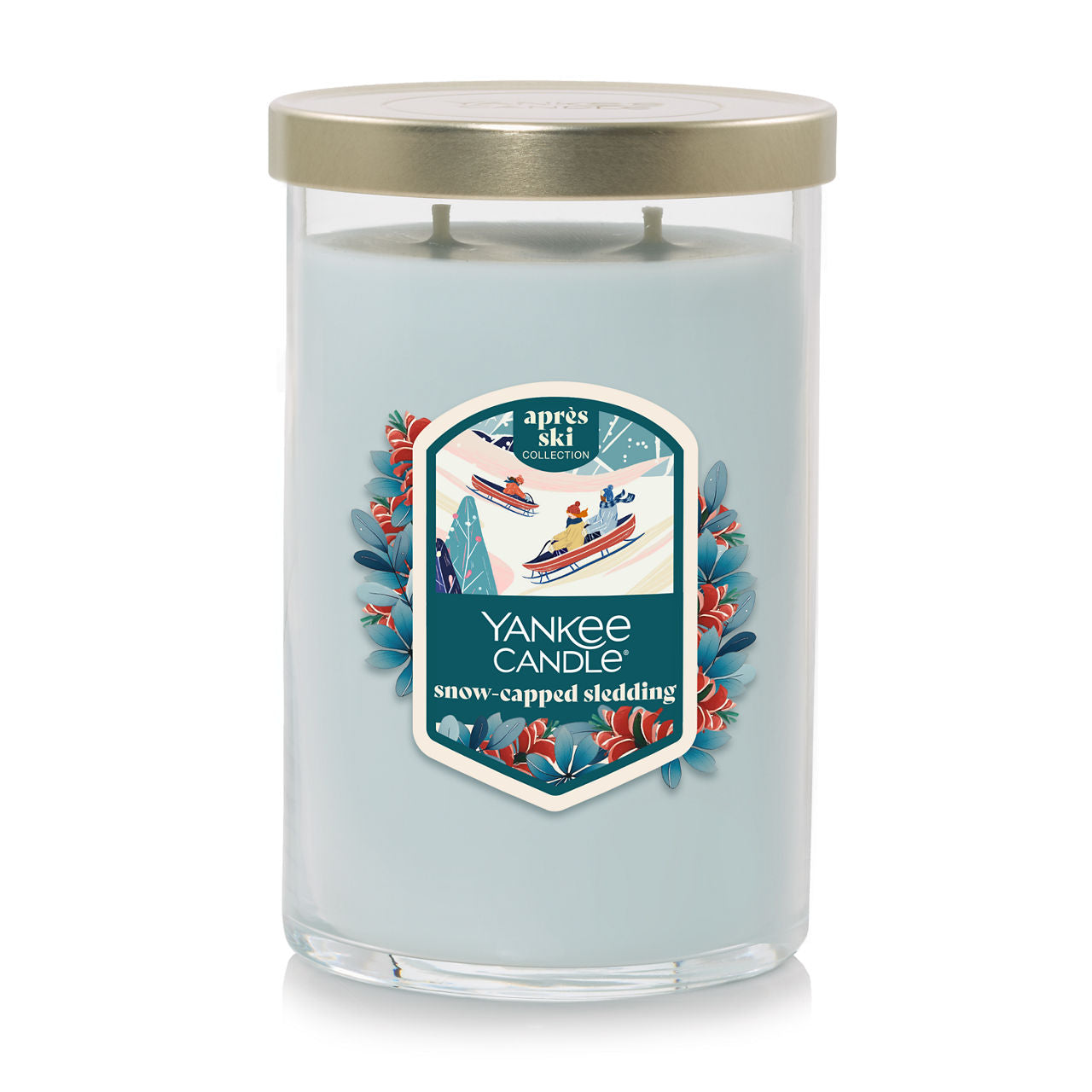Snow-Capped Sledding Large Tumbler Candle