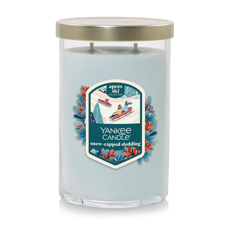 Snow-Capped Sledding Large Tumbler Candle Y9