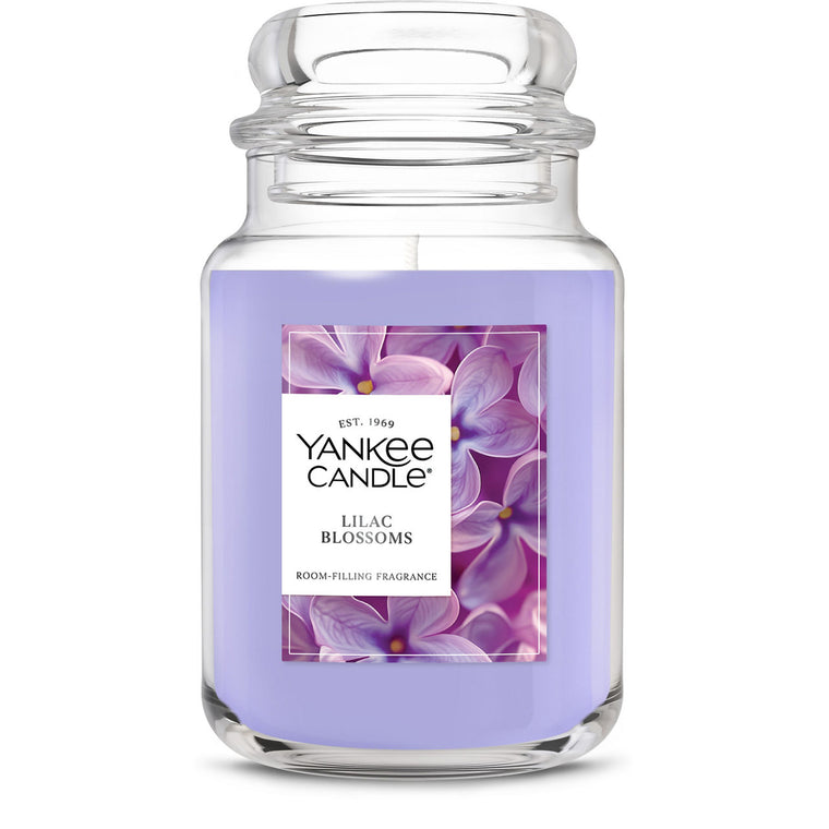 Lilac Blossoms Original Large Jar Candle V1