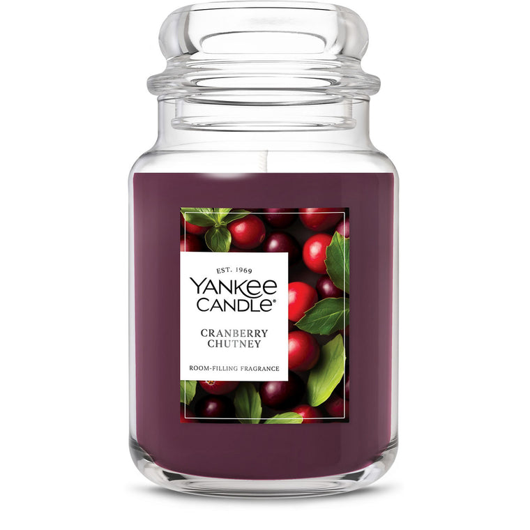 Cranberry Chutney Original Large Jar Candle V8