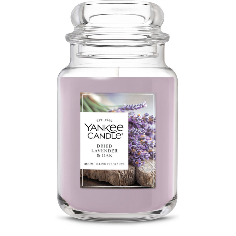 Dried Lavender & Oak Original Large Jar Candle H7