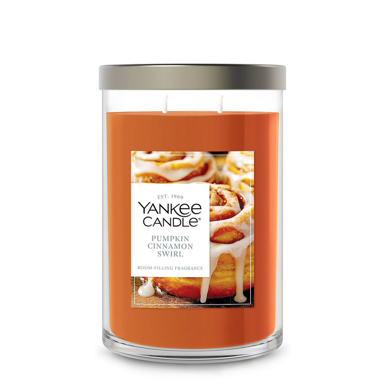 Pumpkin Cinnamon Swirl Large Tumbler Candle X8
