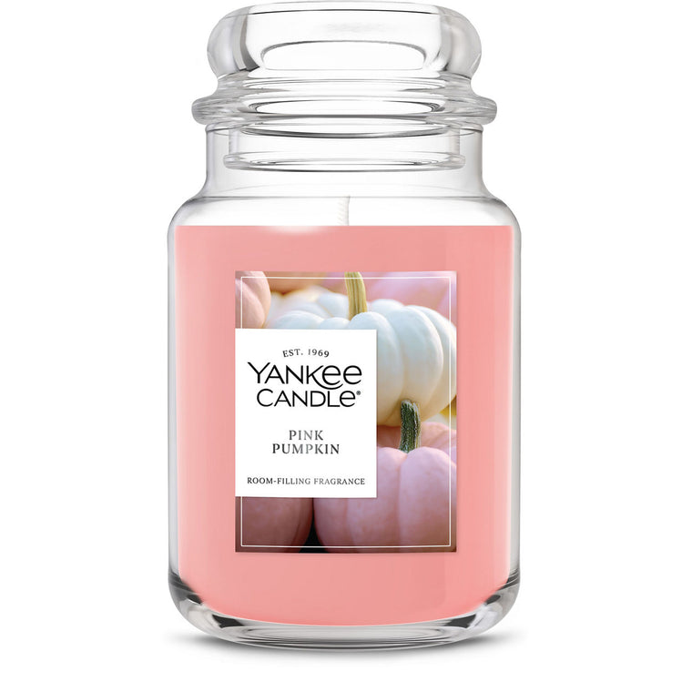 Pink Pumpkin Original Large Jar Candle H4