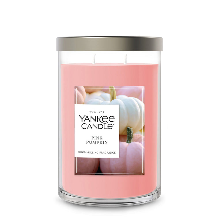 Pink Pumpkin Large Tumbler Candle Y3