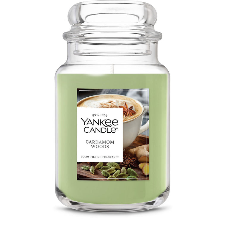 Cardamom Woods Original Large Jar Candle K4