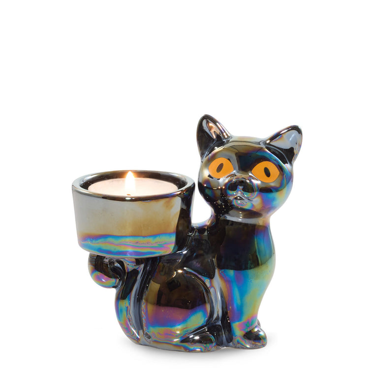Twilight Whiskers Tea Light Candle Holder T0