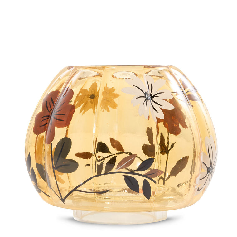Flower Pumpkin Jar Candle Shade U8