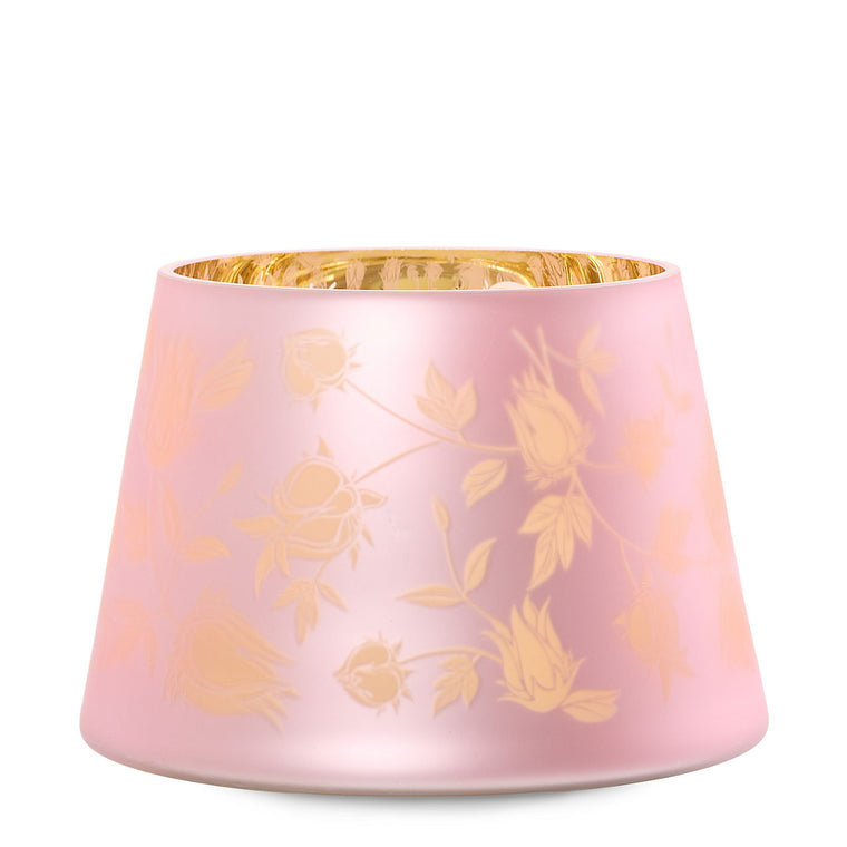 Roselle Etched Jar Candle Shade J9